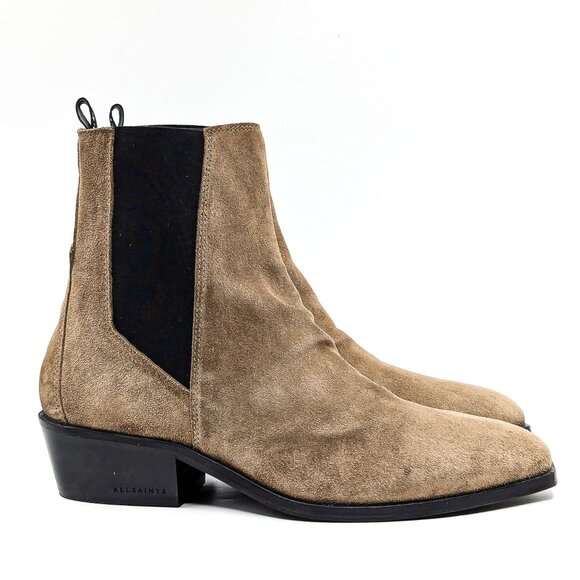 AllSaints Women Markus Dark Sand Chelsea Ankle Boots size 11US EUR41 - Picture 10 of 11